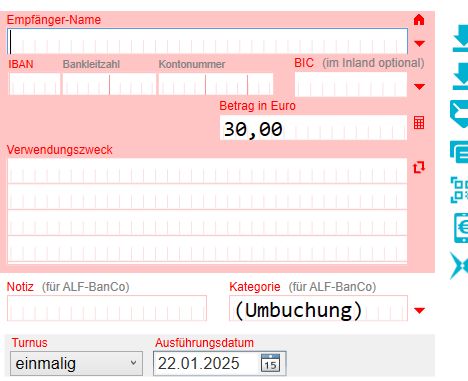 Splittbuchung